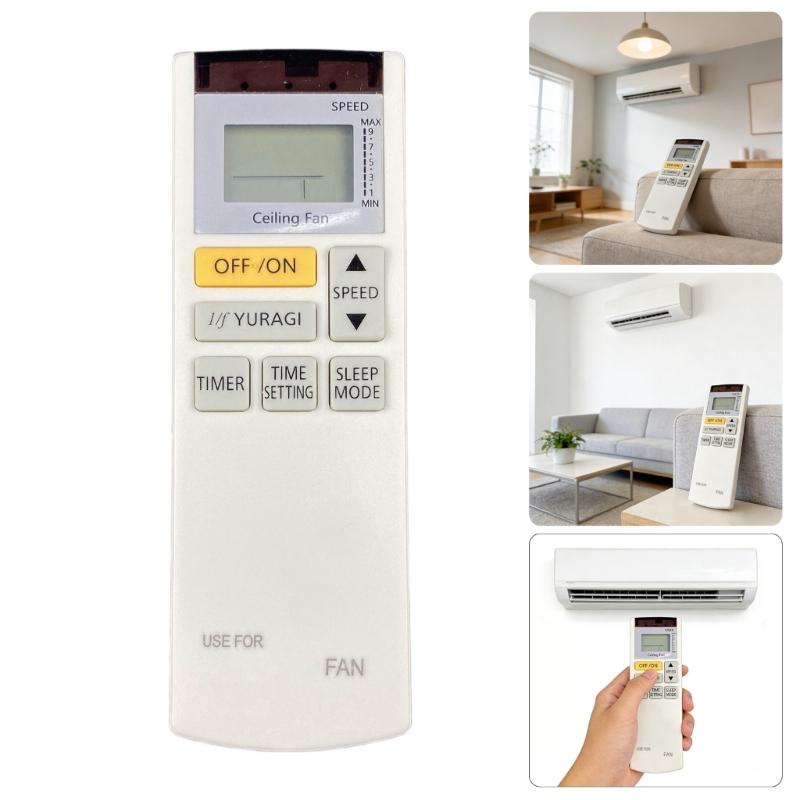 Ersatz-Ventilator-Fernbedienung aus Kunststoff, einfache Installation für Zuhause/Büro