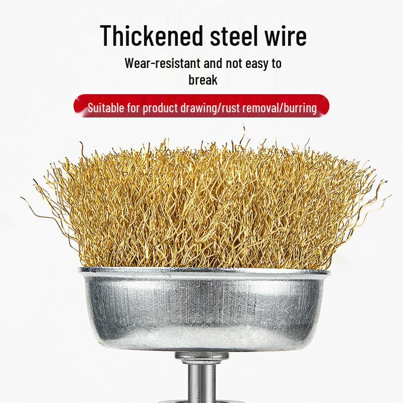 201 Stainless Steel Twisted Wire Wheel Set for Angle Grinder