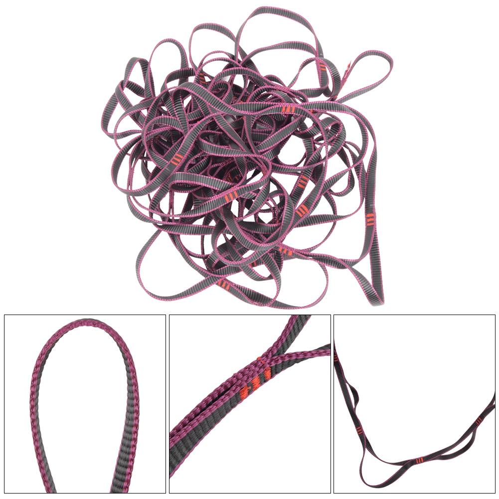 10M Nylon Purple Outdoor Mountain Deck Ladder Rope Step Sling Protective Belt for Hiking Sports Tool
