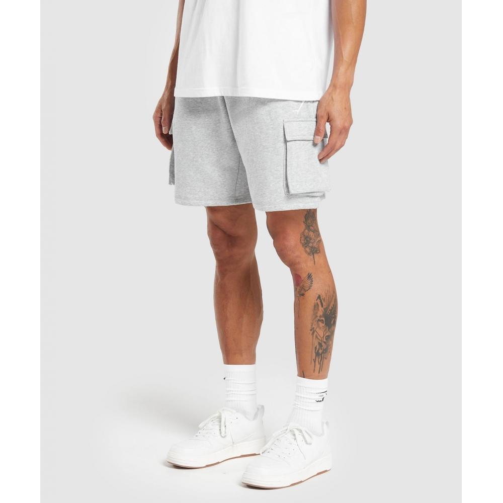 

Gymshark Шорты Crest Cargo Light Grey Marl A5a9s Gchr XS