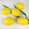 5Pcs Yellow/Green Artificial Fake Lemons Realistic Faux Fruits Photography Props For Home Kitchen Table Decoration