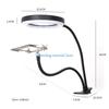 Y5GD 10X Desk Lamp with Light LED Magnifier Desk Lamp with Clamp Close