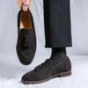 Men'S British Breathable Hair Stylist New British Style Beanie Shoes Fringed Leather Shoes 24262-R