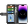 For iPhone 15 Pro PU Leather Stand Phone Case Crazy Horse Texture Wallet Folio Flip Cover