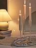 Minimalism Glass Candle Holders for Candlesticks Christmas Events Party Wedding Centerpiece Decorations Home Decor Bulk Set