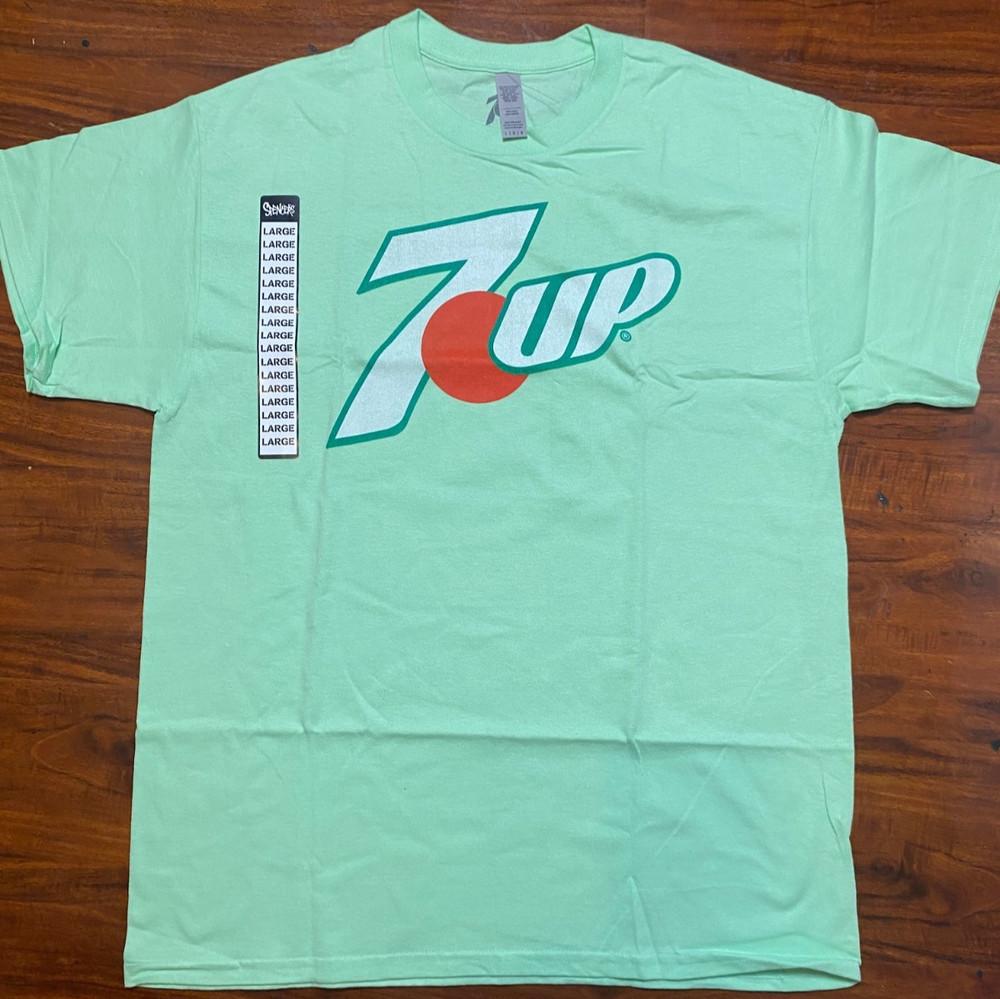 

7Up large Logo Neo Mint Unisex Graphic T-Shirt SZ L-NWT Unisex T-Shirt XXL