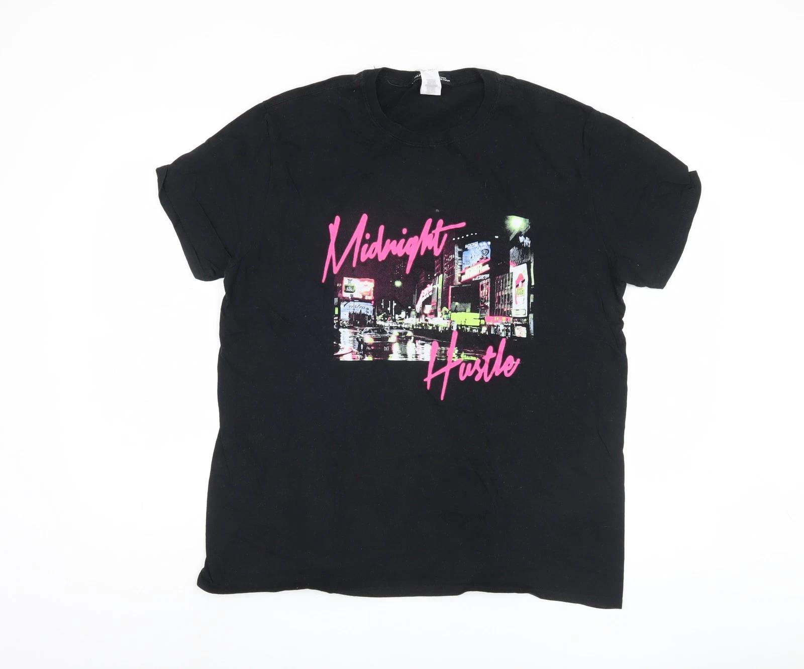 Capsule Men s Black City Theme Graphic T-Shirt L XL