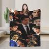 The Vampire Diaries Damon Salvatore Serie TV Coperta Decorativa in Flanella Plaid per Arredamento Casa Calda Morbida Copriletto Regalo