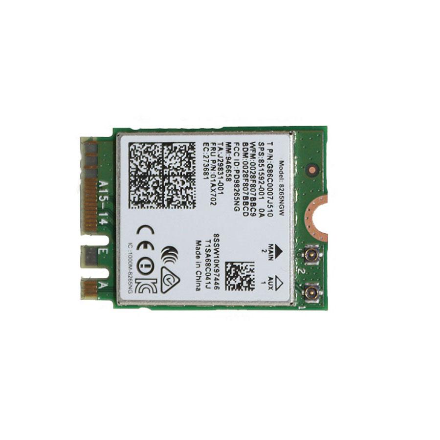 Dual Band 2.4 GHz 5 GHz Bluetooth NGFF Wireless Network Card 867Mbps For Windows