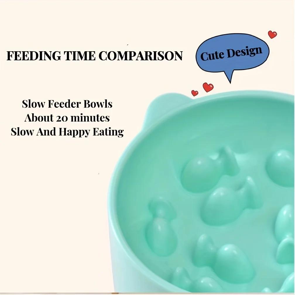 Cat Food Bowl, Rice Bowl, Slow Food, High Feet, Anti Choking Bowl, Cat Basin, Anti Choking, Anti Choking Neck, Relieve Anxiety