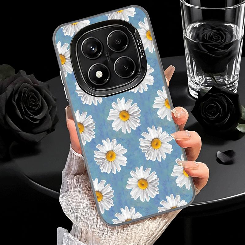 Daisy Flowers Aesthetics Soft Phone Case for Xiaomi Redmi Note 13 14 15 Pro Plus 12S 12 11S 11 11T 10S 10 Shockproof Cover Back