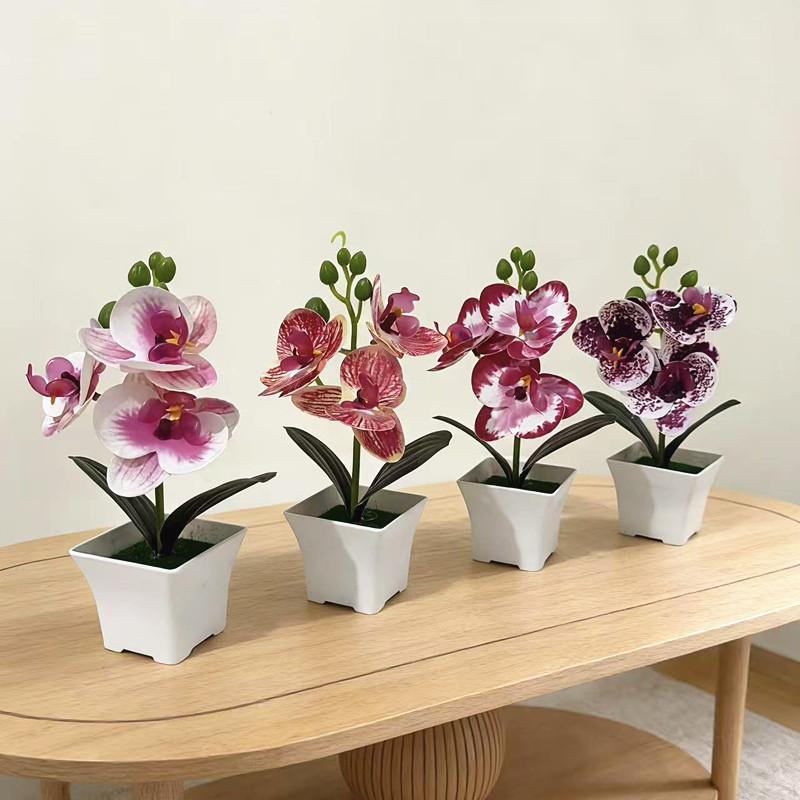 Butterfly Orchid Artificial Plant With Plastic Material For Home Decor And Photography Props