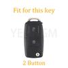 Auto For Vw Amarok Polo Golf Mk4 Bora Jetta Altea For Seat For Skoda Octavia Fabia 2 Button Tpu Car Key Case Cover Protection