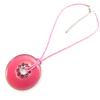 Les Trésors De Lily [J6976] - Pink 'Coloring' Designer Necklace