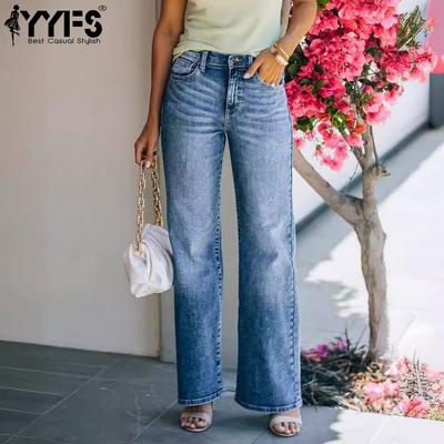 Moda damă ocazional cu imprimeu în culori uni Pantaloni cu talie înaltă Pantaloni și capris