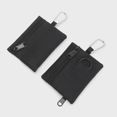 Kompakte taktische Brieftasche für grenzüberschreitendes Camping – Münz-, Karten-, Schlüssel- und Kopfhörerhalter mit Reißverschluss