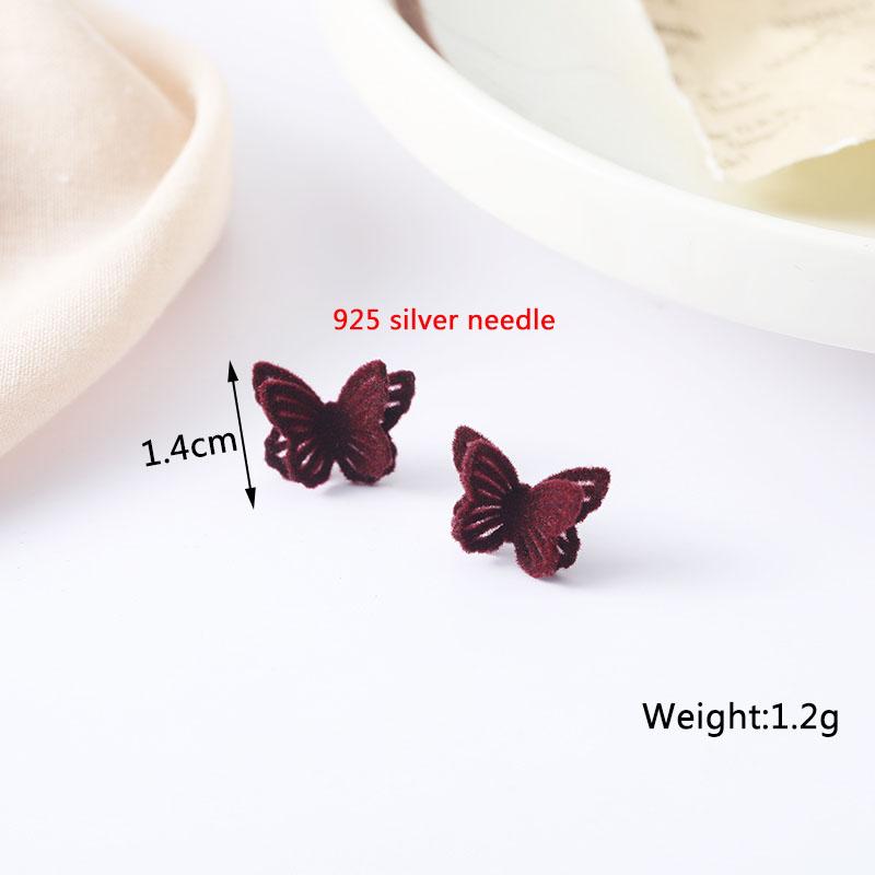 New Wine Red Geometric Hanging Earrings for Women Metal Pendants Dangle Earrings Red Color Exaggerated Drop Earrings aretes