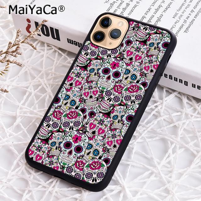 

MaiYaCa Mexcian sugar skull Phone Case For iPhone 17 Air 16 16e 15 14 plus 11 12 13 pro max Shell Cover coque iPhone 11pro max