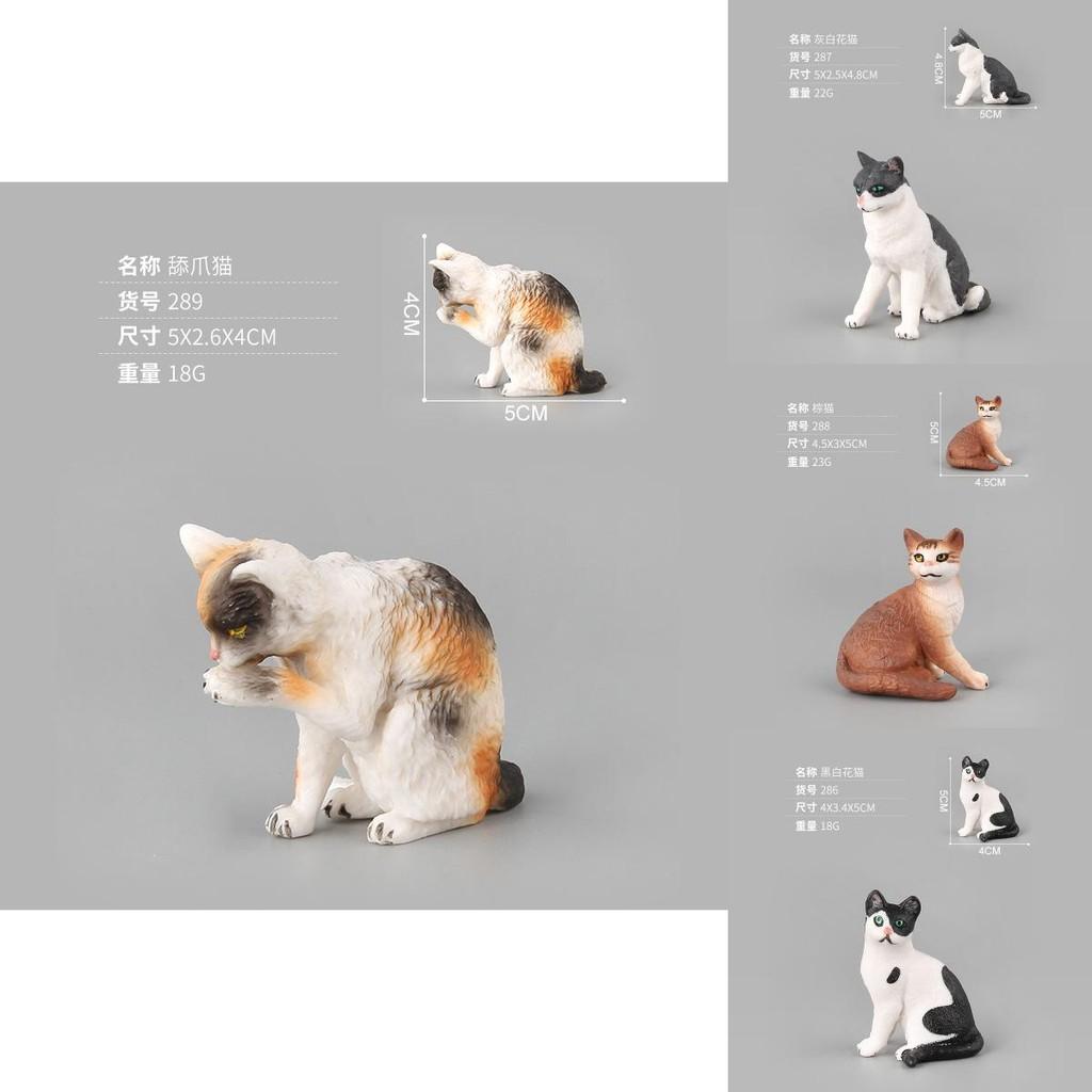 Lifelike Pvc Cat Figurine Collection Charming Realistic Models For Animal Lovers