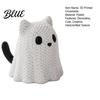 Stable Halloween Figurine 3D Printed Ghost Dog/Cat Ornaments Knitted Texture Animal Figure Decorations