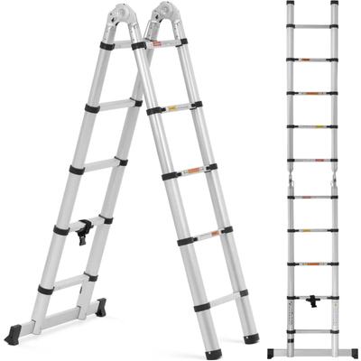 Telescopic Aluminum Folding Ladder 12 Steps 08518538 M