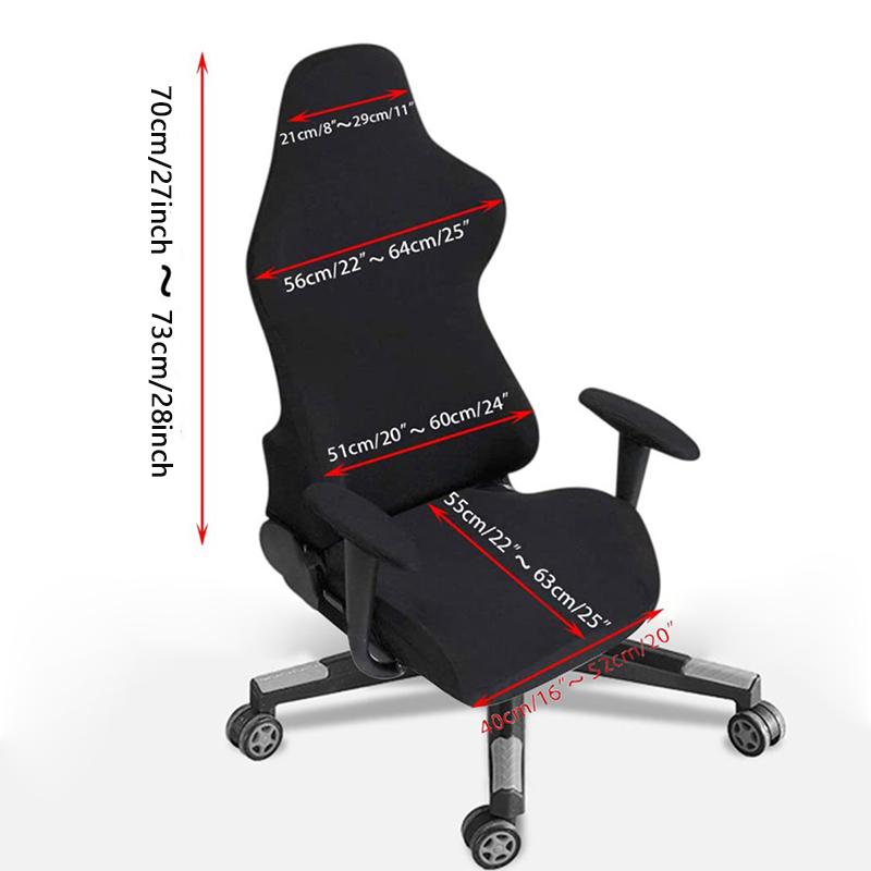 Gaming Chair Covers With Armrest Spandex Splicover Office Seat Cover For Computer Armchair Protector Cadeira Gamer
