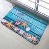 Luxurious 3pcs Beach Nonslip Bathroom Toilet Seat Cover Pedestal Rug Bath Mat Carpet Set