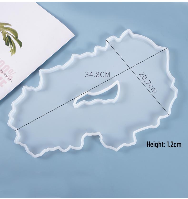 Форма для смолы «Мак» DIY неправильной формы: Хрустальная подставка для дисплея, Фруктовница, Подставка под стакан, Большая силиконовая форма