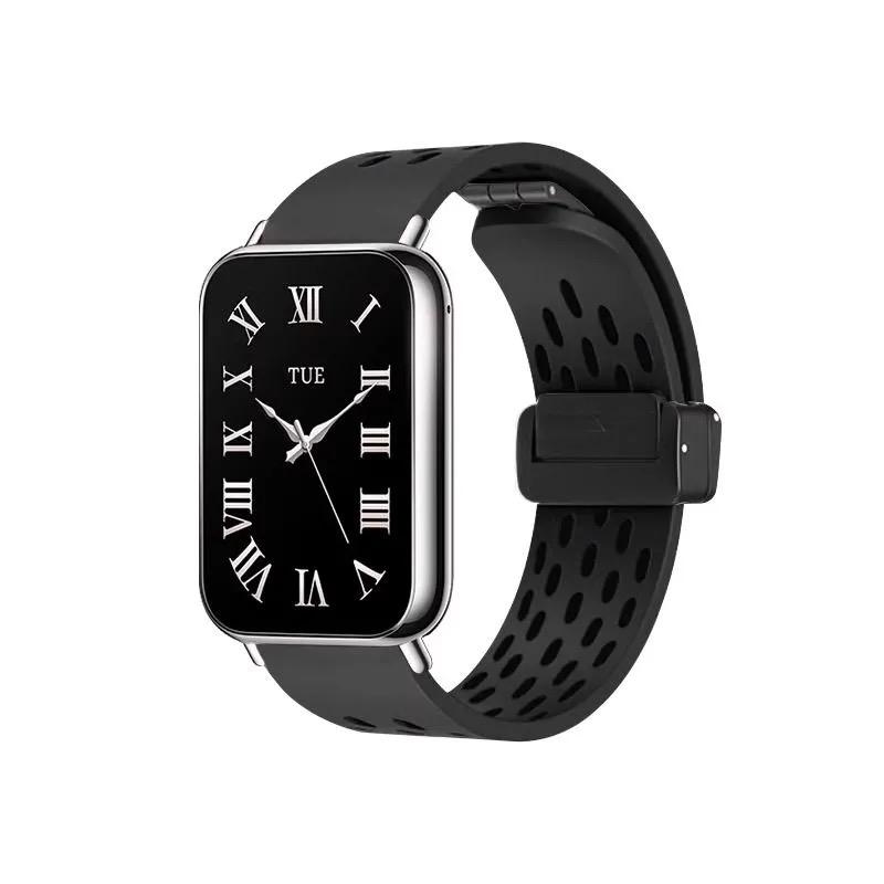 Silicone Strap for Redmi Watch 9 8 Magnetic Buckle Sports Band for Mi Band 9pro 8pro Correa Breathable Bracelet Accessories