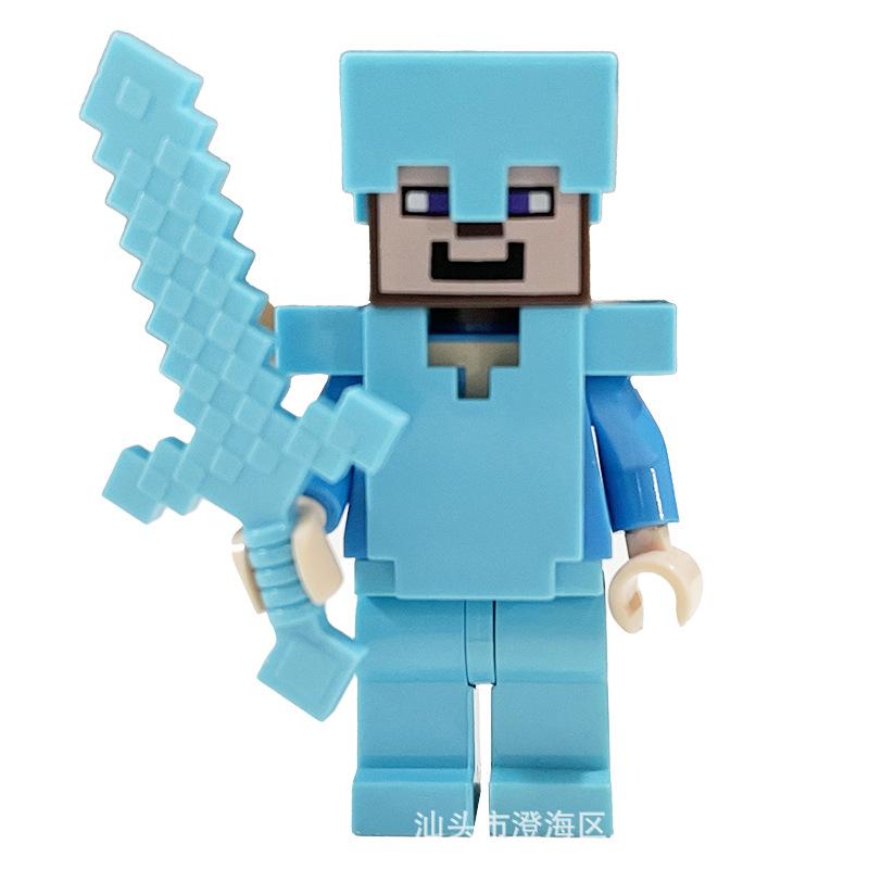 Ninja Warrior Superhero Doll With Weapon Single Building Block Assembly Toy