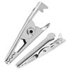 ABJI-600PCS 1.06IN / 27Mm Mini Metal Alligator Clips, Crocodile Clamps Silver Tone Nickel Plated Test Line Spring Clamps.