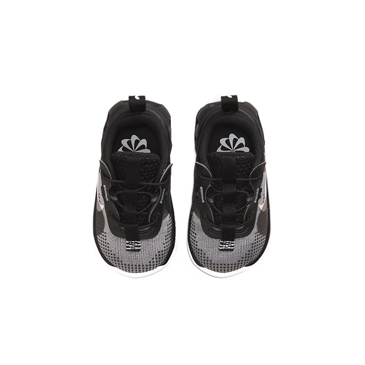 Nike Air Max 2021 TD DB1110-001 Toddler Black Iron Grey White Slip-On Sneakers