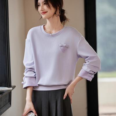 Pull Chinois pour Femmes Manches Longues Printemps Nouveau Style Chinois Printemps et Automne Haut Boutonné