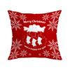 New Red Christmas Pillow Cover Elk Snowflake Christmas Tree Decoration Pillow Cushion Cover Home