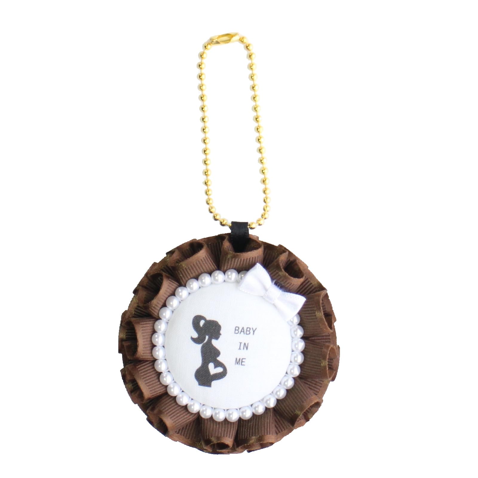 TOA ROSETTE Роза Мамы, Двусторонняя, Знак Празднования Беременности, Жемчужный Шарм, Стильный Подарок, Лента, Простой, Милый, Взрослый, Ребенок, Плодородие