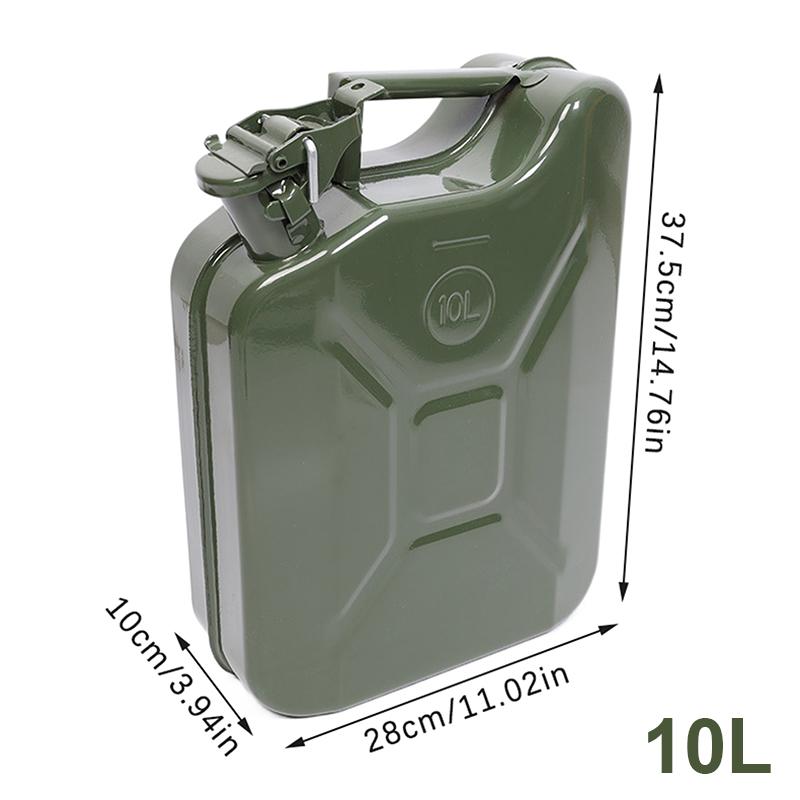 

Паливна каністра 5/10/20 л Бензинова каністра Металевий бензобак Паливна труба Аварійна резервна портативна резервна каністра для мастила Army Green A2