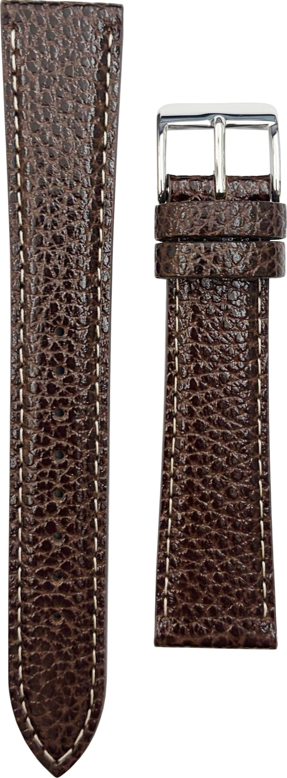 Watch Strap 18mm DAF1R Cowhide Shrink Leather Dark Brown Genuine [Seiko Men s Product]