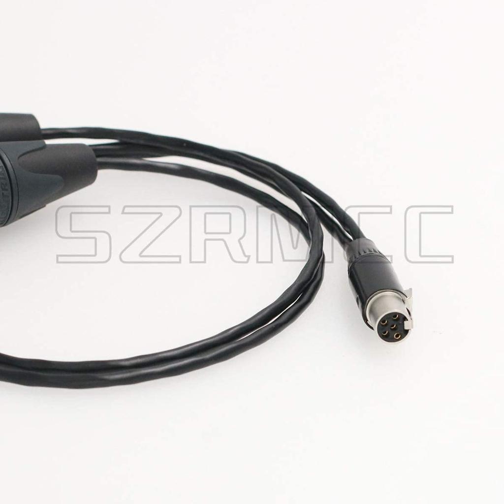 SZRMCC TA5F Mini XLR to Dual XLR Audio Cable for Zaxcom QRX Field Sound Devices 633 664 688 788T 5-Pin 3-Pin Mixer/Recorder,