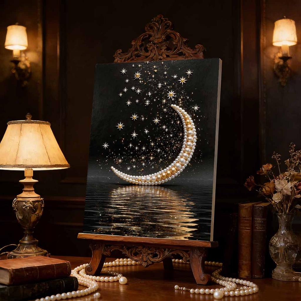 Pearl DIY The Calm Sea Surface Art Kits 15.7x19.6inch Gem Art Pearl Painting Kits Without Frame for Adults Gift Idea Home Wall Decor