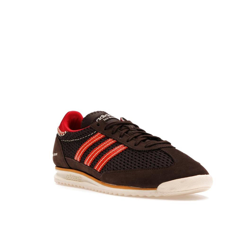 Wales Bonner x Adidas SL72 Knit Brown Unisex Sneakers Dark-Brown Collegiate-Orange Cream-White IE1664