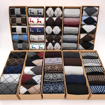 Wollsocken in Box Winter warme Socken für Damen verdickt mittel Geschenkbox Socken Herren Wollsocken in Box