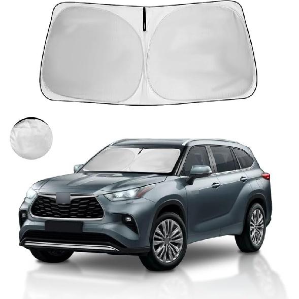Windshield Sun Shade Fit 2025 2024   - Toyota RAV4 Prime LE Hybrid XLE XLE Premium Adventure TRD Off Road Front Window Sunshade Accessories SUV Sun