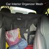 Car Seat Storage Net Gap Net, Multifunctional Organizer Barrier for Pets Kids, Organization And 9 Grid Layered Divider with 59x59cm, Universal