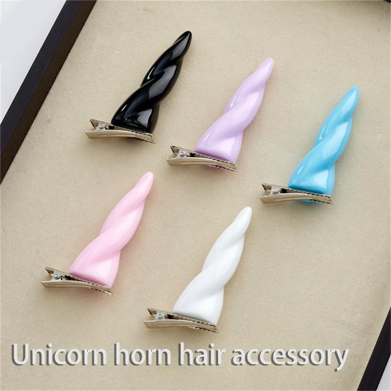 Anime Haarspange Horn Halloween Horn Flache Spange Halloween Haarnadel Tier Elegant Haarspange für Cosplay