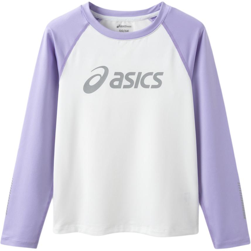 

New Asics T Shirt White Purple Teenagers 333241003001-8860 150