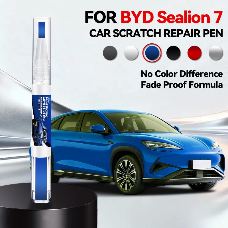 Für BYD SEALION 7 Autolack Reparaturstift Ausbesserungs Kratzerentferner DIY Auto Zubehör Weiß Lila Schwarz Atlantis Grau