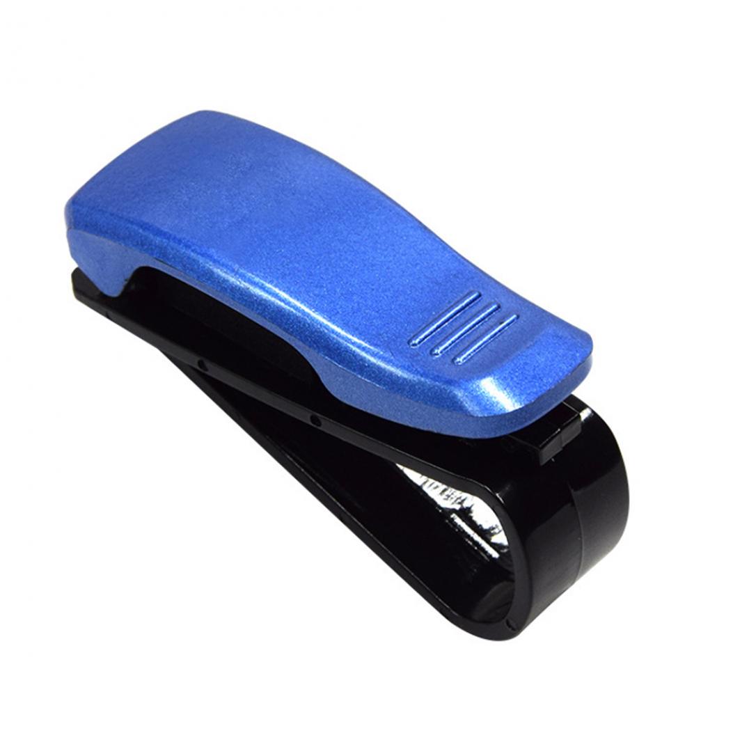 

Универсальный автомобильный солнцезащитный козырек для автомобиля, солнцезащитные очки, держатель для карты, зажим синий