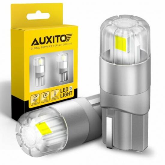 AUXITO T10 LED License Plate Light Bulb 6000K Xenon White 168 192 194 2825 2821