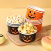Halloween Kürbis Geist Papier Snack Dessert Becher Schüssel Geschirr für Halloween Motto Party Dekoration Zubehör