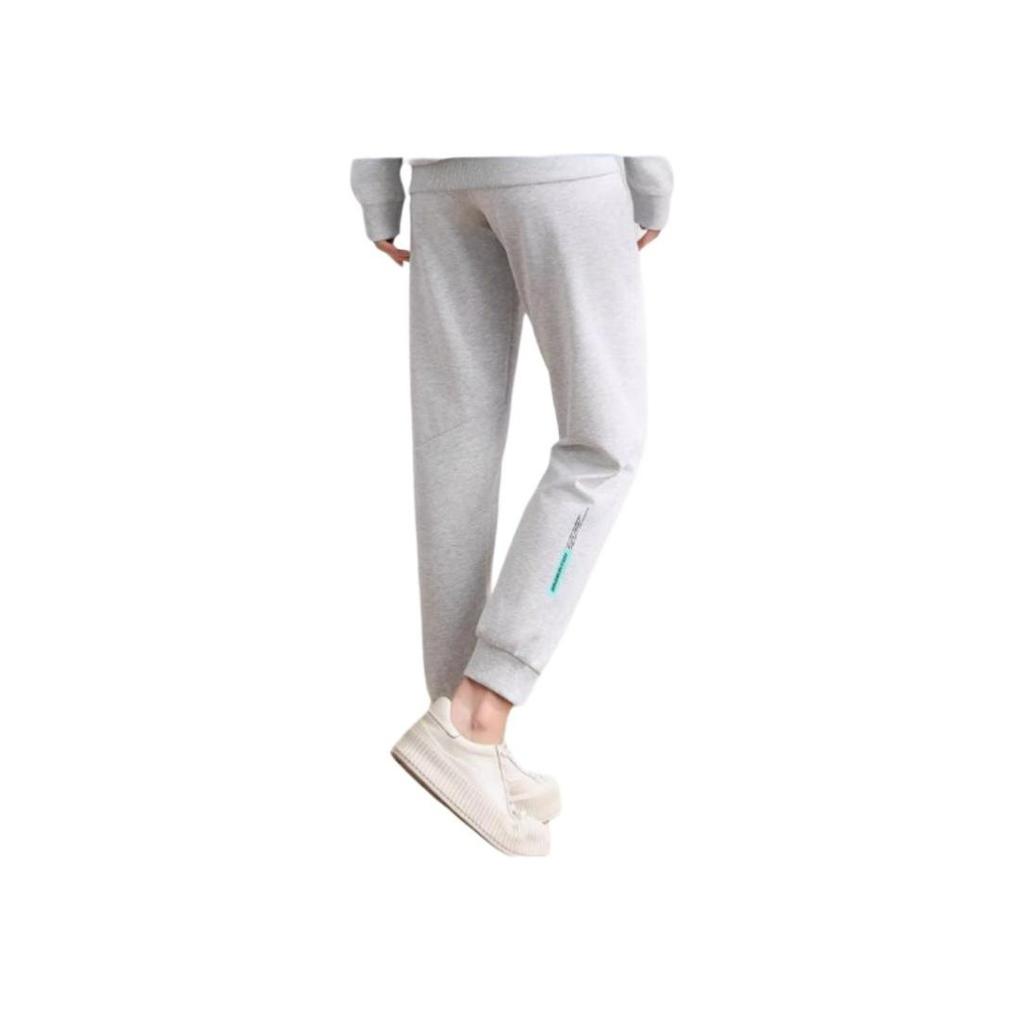 Li-Ning Solid Color Quick-Dry Casual Pants Women Bottoms Light-Gray AKLU993-2